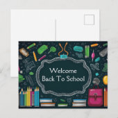 Welkom terug op school briefkaart (Voorkant / Achterkant)