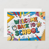 Welkom terug op school briefkaart (Voorkant / Achterkant)