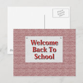 Welkom terug op school briefkaart (Voorkant / Achterkant)