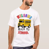 Welkom terug op school - Bus Funny T-shirt (Voorkant)