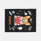 Welkom terug op school Corgi Fleece Deken (Voorkant (Horizontaal))