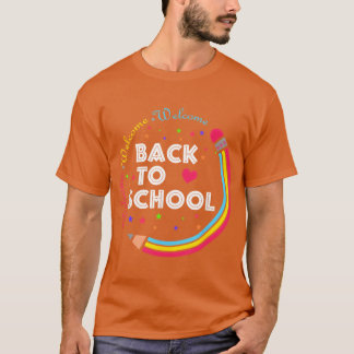 Welkom terug op school eerste schooldag Cuteeache T-shirt
