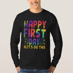 Welkom terug op school eerste schooldag docent t-shirt