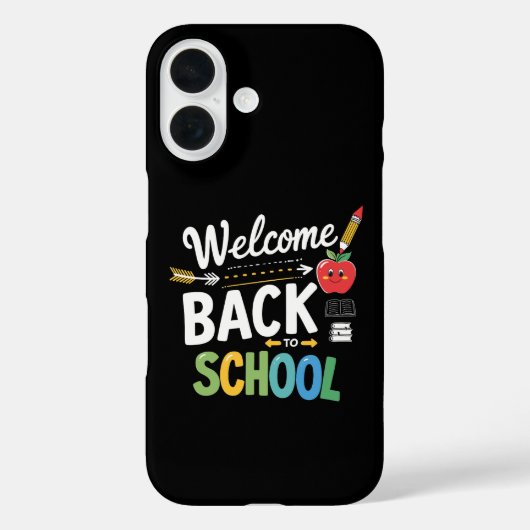 Welkom terug op school eerste schooldag leraar Case-Mate iPhone case (Achterkant)
