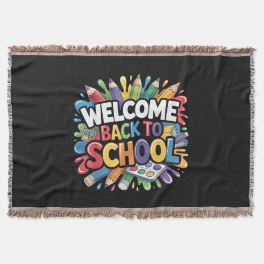 Welkom terug op school eerste schooldag leraar deken (Voorkant)