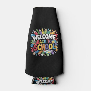 Welkom terug op school eerste schooldag leraar flesjeskoeler