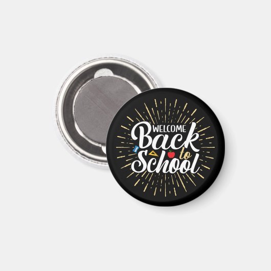 Welkom terug op school eerste schooldag magneet (Voorkant / Achterkant)
