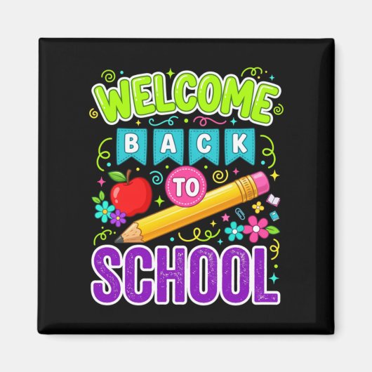 Welkom terug op school eerste schooldag magneet (Voorkant)