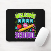 Welkom terug op school eerste schooldag muismat (Met muis)