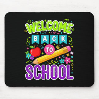 Welkom terug op school eerste schooldag muismat