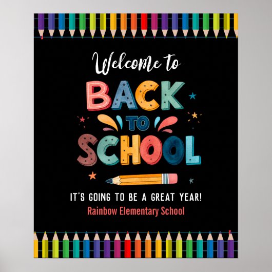 Welkom terug op school, Eerste schooldag Poster (Voorkant)
