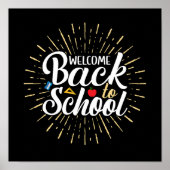 Welkom terug op school eerste schooldag poster (Voorkant)