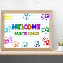Welkom terug op school eerste schooldag 