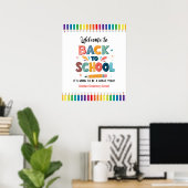 Welkom terug op school, Eerste schooldag Poster (Thuiskantoor)