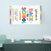 Welkom terug op school, eerste schooldag spandoek (Beurs)