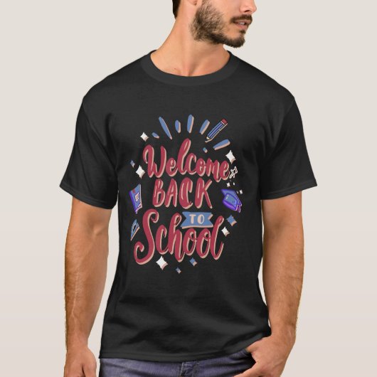 WELKOM TERUG OP SCHOOL ESSENTIAL T-SHIRT (Voorkant)