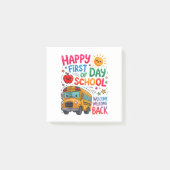 Welkom terug op school Gelukkige eerste dag Post-it® Notes (Voorkant)
