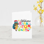Welkom terug op school Grappige leraar Liefde Kaart (Gele Bloem)