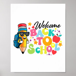 Welkom terug op school Grappige leraar liefde Poster