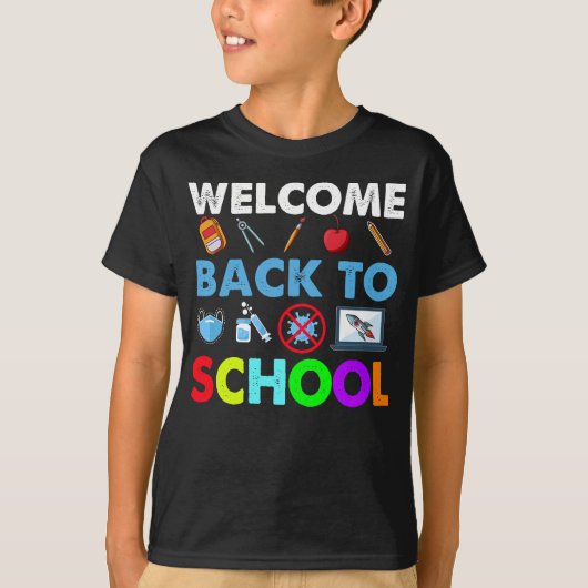 Welkom terug op school - grappige leraar terug naa t-shirt (Voorkant)