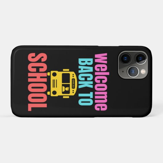 Welkom terug op school grappige scholier liefdesca Case-Mate iPhone case (Achterkant (horizontaal))