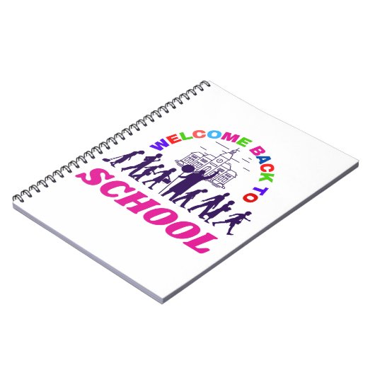 Welkom terug op school grappige scholier liefdesca notitieboek (Linkerzijde)