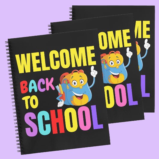 Welkom terug op school grappige scholier liefdesca notitieboek