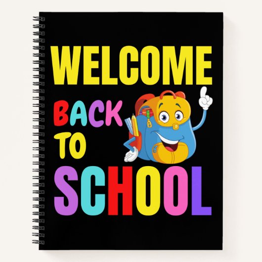 Welkom terug op school grappige scholier liefdesca notitieboek (Voorkant)