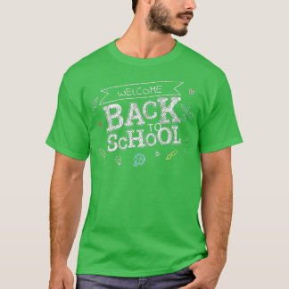 Welkom terug op school grappige scholier liefdesca t-shirt
