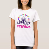 Welkom terug op school grappige scholier liefdesca t-shirt (Voorkant)