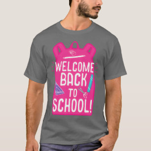 Welkom terug op school grappige schoolstudenten ca t-shirt