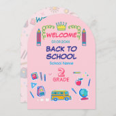 Welkom terug op school Groep 4 Kaart (Voorkant / Achterkant)