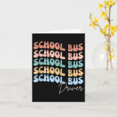 Welkom terug op school Groovy Retro Funny School B Kaart (Gele Bloem)