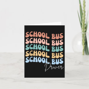 Welkom terug op school Groovy Retro Funny School B Kaart