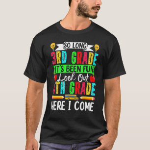 Welkom terug op school Hallo vierde graad afscheid T-shirt