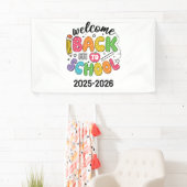 Welkom terug op school | Klaslokaal Spandoek (Insitu)