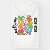 Welkom terug op school | Klaslokaal Spandoek (Verticaal)