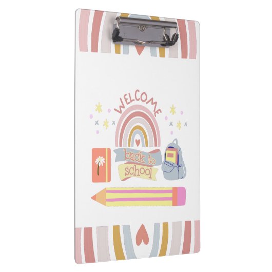 Welkom terug op school klembord (Rechts)