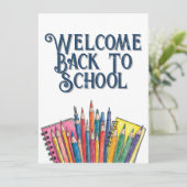 Welkom terug op school – Kleurrijke start (Staand voorkant)