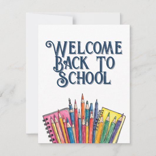 Welkom terug op school – kleurrijke start (Voorkant)