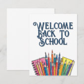 Welkom terug op school – kleurrijke start (Voorkant / Achterkant)