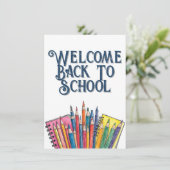 Welkom terug op school – Kleurrijke start (Staand voorkant)