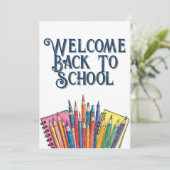 Welkom terug op school – Kleurrijke start (Staand voorkant)
