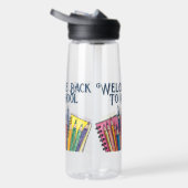 Welkom terug op school – Kleurrijke start Waterfles (Rechts)