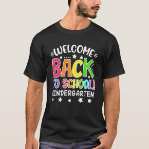 Welkom terug op school kleuterschool leraren Stud T-shirt