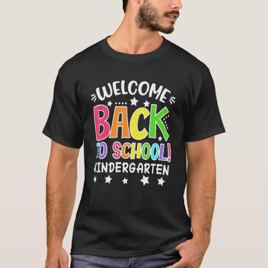 Welkom terug op school kleuterschool leraren Stud T-shirt (Voorkant)