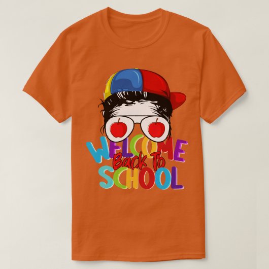 Welkom terug op school kleuterschool PreK Preschoo T-shirt (Design voorkant)