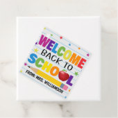 Welkom terug op school Label, docenten en studente Bedankjes Labels (In situ)