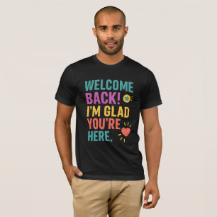 Welkom terug op school, leerkracht waardering gesc t-shirt