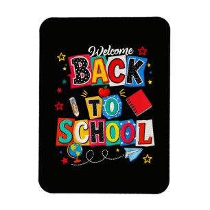 Welkom terug op school Leraar Gelukkige Eerste Dag Magneet